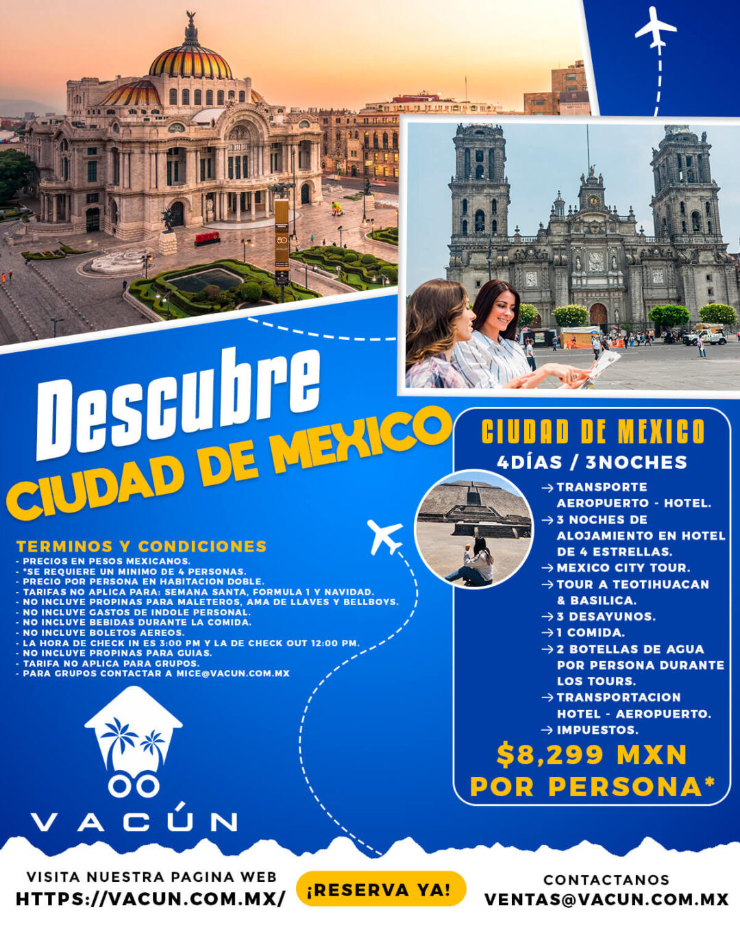 Circuito Ciudad de Mexico 3 Noches Vacun Vacations